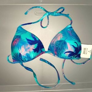 Tropical push-up bikini top